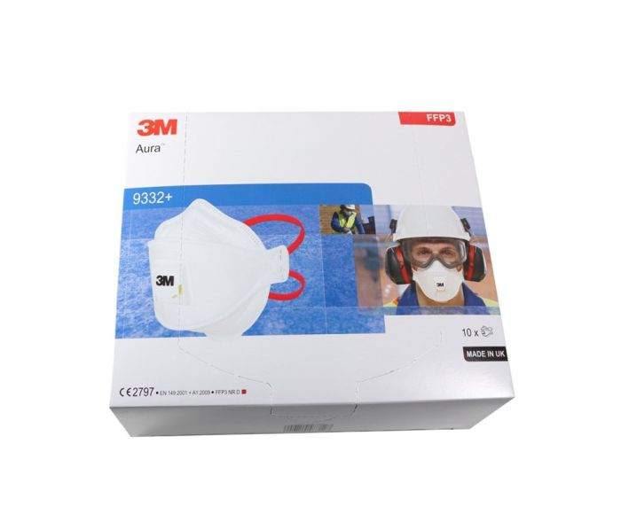 3M Aura Gesichtsmaske 9332 FFP3 - 10 Stück in einer Box main product photo