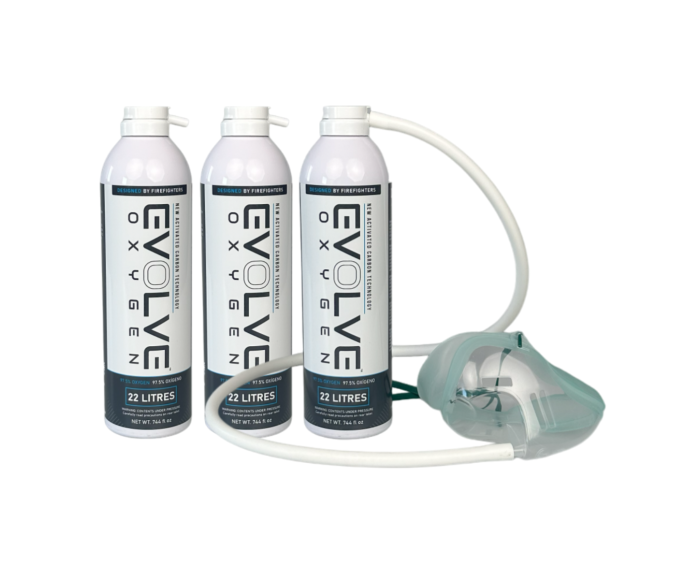 Evolve Oxygen 3x 22L + Sauerstoffmaske main product photo