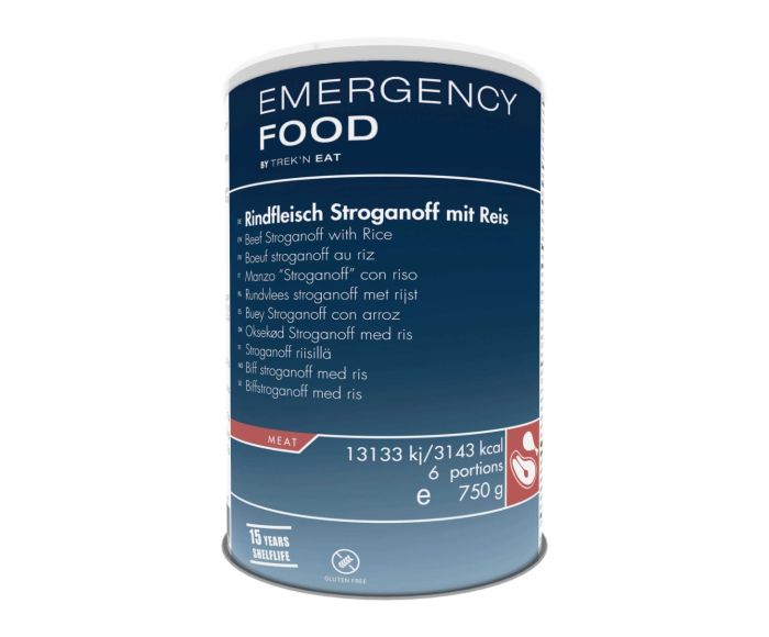 Katadyn Notfallration Rindfleisch-Stroganoff-Reis Dose main product photo