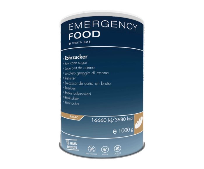 Katadyn Notfallration Rohrohrzucker Dose main product photo