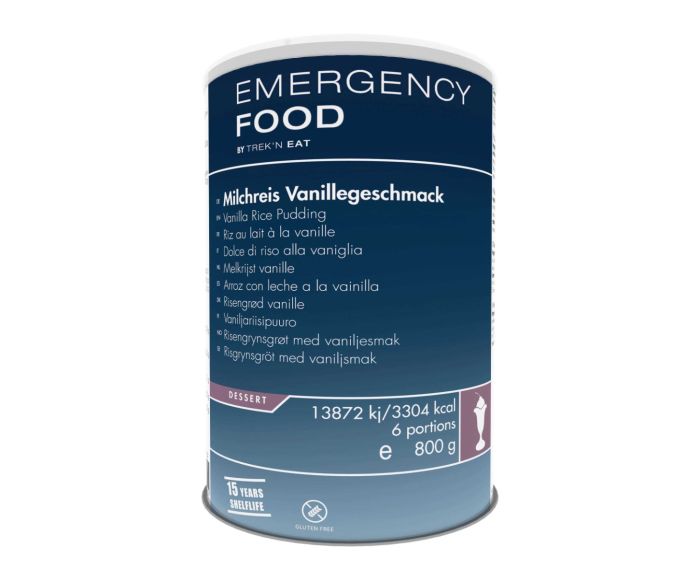 Katadyn Notfallration Vanille Milchreis Dose main product photo