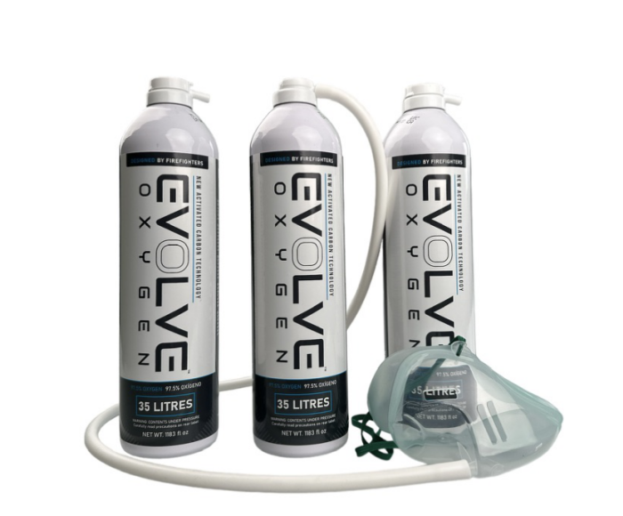 Evolve Oxygen 3x 35L + Sauerstoffmaske main product photo