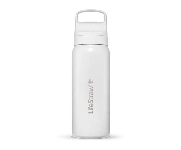 LifeStraw Go 2.0 Stainless Steel Bottle - 1L Weiß main product photo