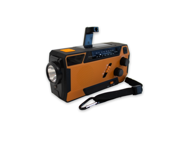 Multifunktionales Notfallradio mit Batteriebetrieb main product photo