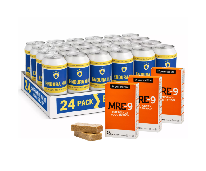 Notvorräte für 72 Stunden – lange Haltbarkeit (Lebensmittel und Wasser) main product photo