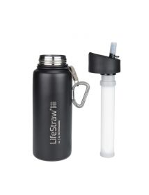 LifeStraw Go Edelstahl Schwarz