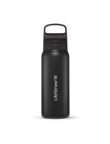 LifeStraw Go 2.0 Stainless Steel Bottle - 1L Schwarz
