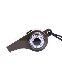 SOS-Notfallpfeife mit Kompass und Thermometer