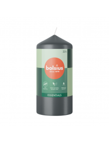 Bolsius Essentials Stumpfe Kerze 120/58 Stürmisches Grau
