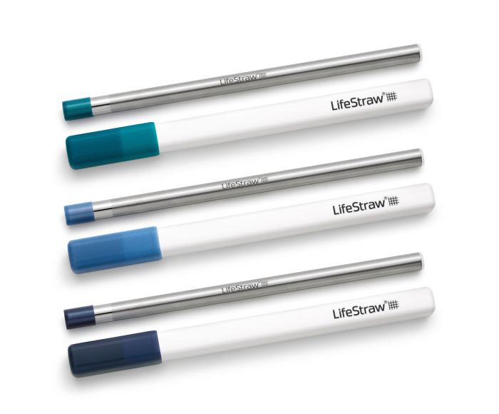 LifeStraw Sip Strohhalm aus Edelstahl mit Aufbewahrungshülle (3er-Pack) main product photo