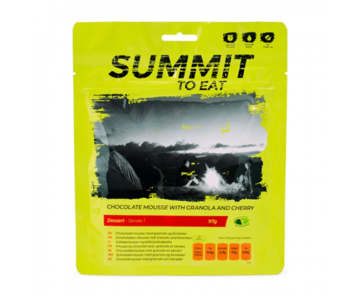 Schokoladenmousse mit Kirschgranola - Summit To Eat