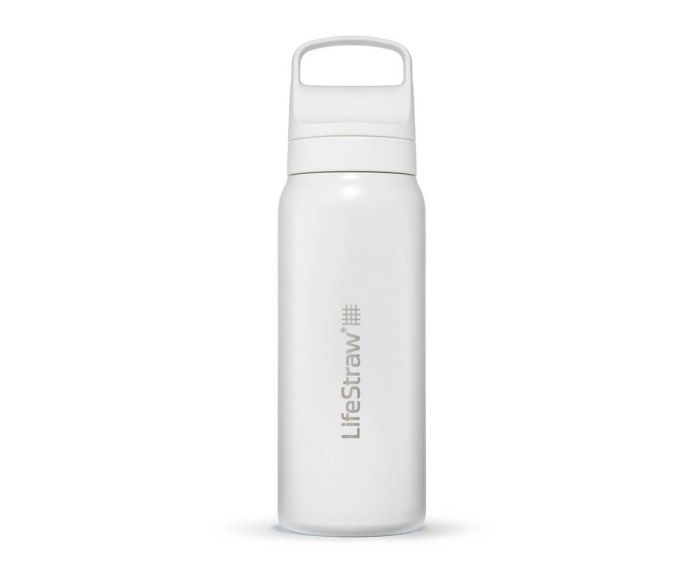 LifeStraw Go 2.0 Stainless Steel Bottle - 1L Weiß main product photo