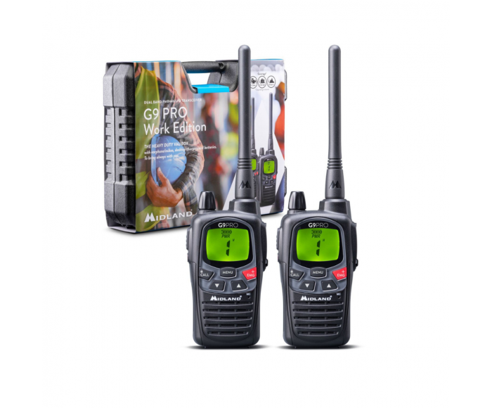 Midland G9 Pro Work Edition PMR446 (2er‑Set)