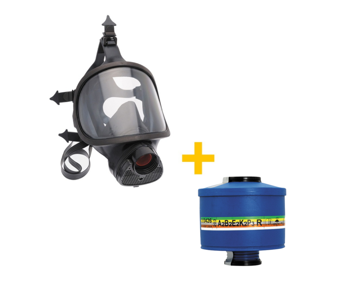 Spasciani TR82 Vollgesichtsmaske + Kombinationsfilter