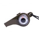SOS-Notfallpfeife mit Kompass und Thermometer